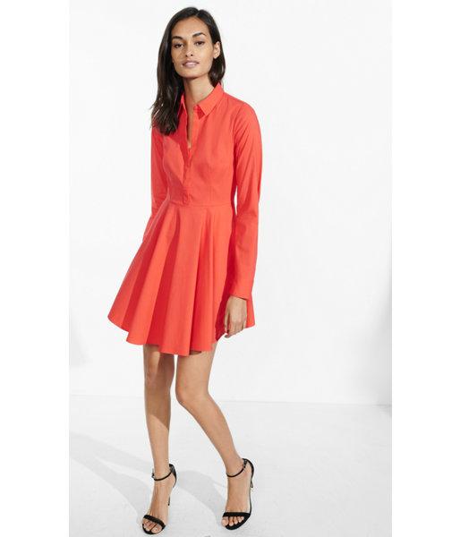 Express Women's Dresses Sour Cherry Fit And Flare
