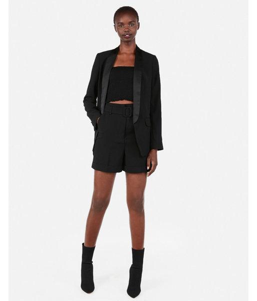 Express Womens Super High Waisted Belted Bermuda