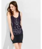 Express Womens Deco Sequin Embellished Tank