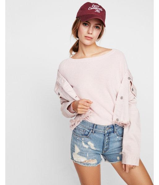 Express Womens Pink Low Armhole Wedge