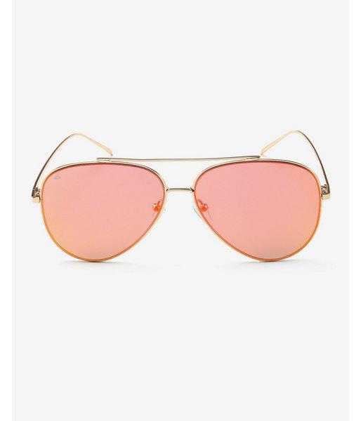 Express Womens Priv? Revaux Red Gold Aphrodite Aviator