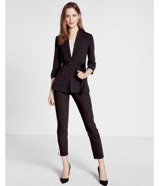 Express Womens 27 Inch Sash Tie Jacket