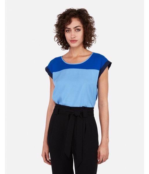 Express Womens Color Block Gramercy Tee