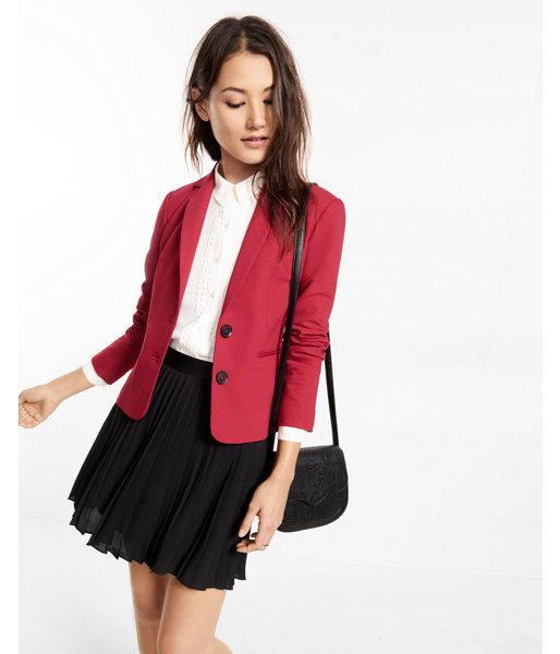 Express Womens 22 Inch Two Button Jacket