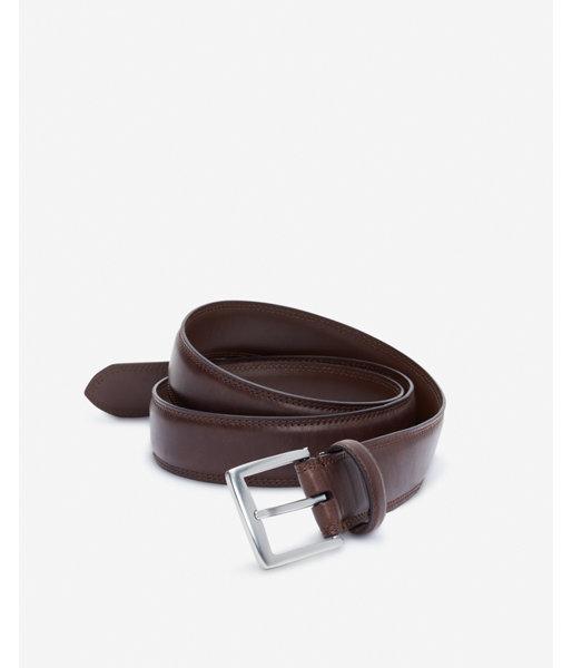 Express Mens Stitched Silver Prong Belt