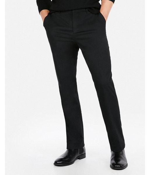 Express Mens Relaxed Solid Performance Stretch Dress Pant