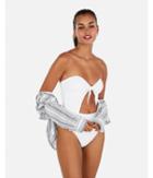 Express Womens Bandeau Tie Front One-piece