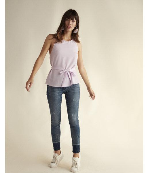 Express Womens Tie Waist Halter Tank