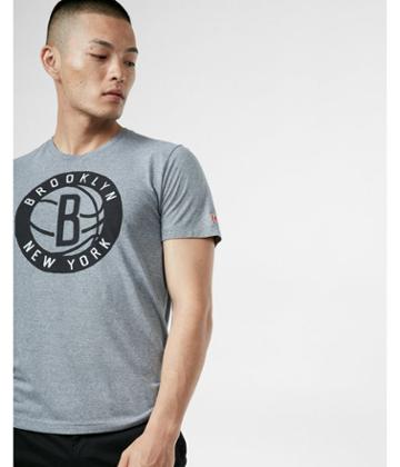 Express Mens Homage Brooklyn Nets Crew Neck Tee