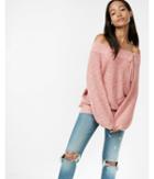 Express Off The Shoulder Lace-up Bucket