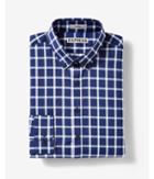 Express Mens Slim Fit Easy Care Check Button-down Dress