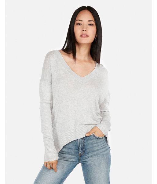 Express Womens Fine V-neck Tunic
