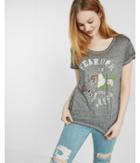 Express Womens Express One Eleven Fearless Splice Graphic Tee