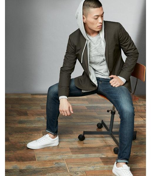 Express Brown Twill Blazer