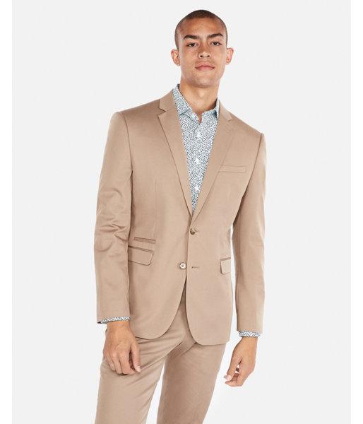 Express Mens Slim Cotton Sateen Stretch