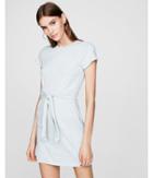 Express Womens Heathered Tie Front T-shirt Dress