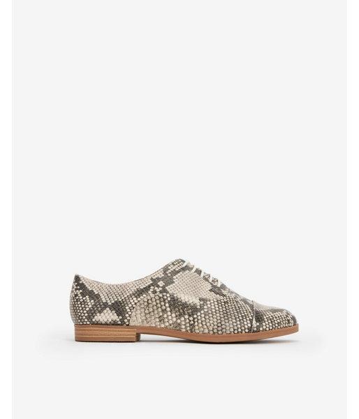 Express Womens Snakeskin Print Oxford