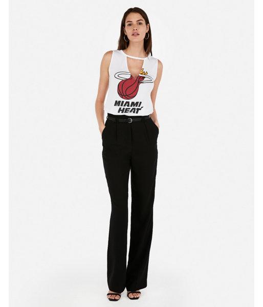 Express Womens Miami Heat Nba Choker Tank
