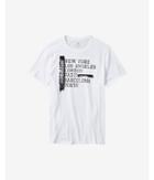 Express Mens White Express City Tour Graphic T-shirt