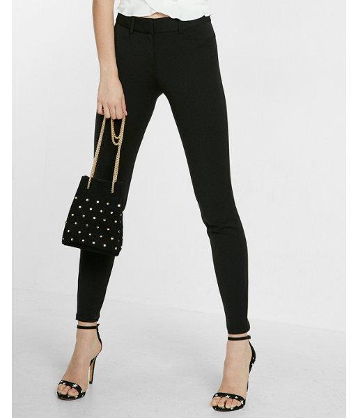Express Womens Mid Rise Extreme Stretch Skinny Dress Pant