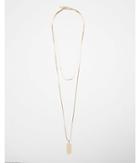 Express Womens Hi-lo Long Pendant Necklace