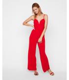 Express Womens Wide Leg V-wire Jumpsuit