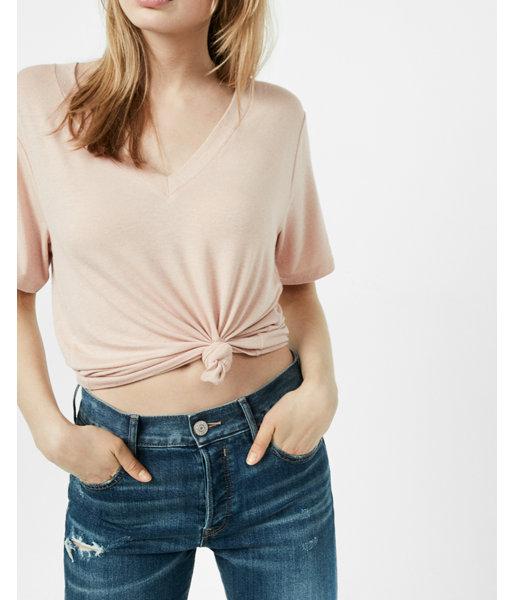Express Womens Oversized V-neck Tee