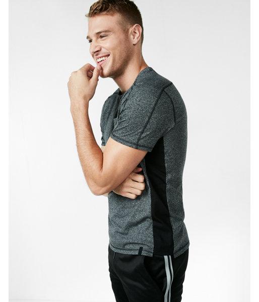 Express Marled Pocket Jersey Crew Neck Tee