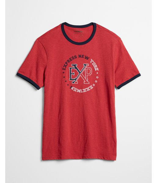 Express Mens Exp Logo Cotton Graphic Tee