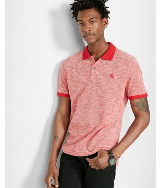 Express Mens Textured Small Lion Pique Polo