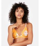 Express Womens Print Minimalist Triangle Bikini Top