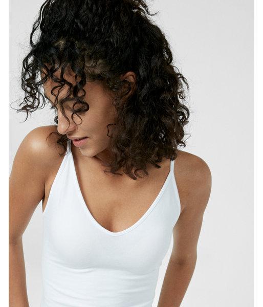 Express Womens Petite Longer Soft V-neck Cami