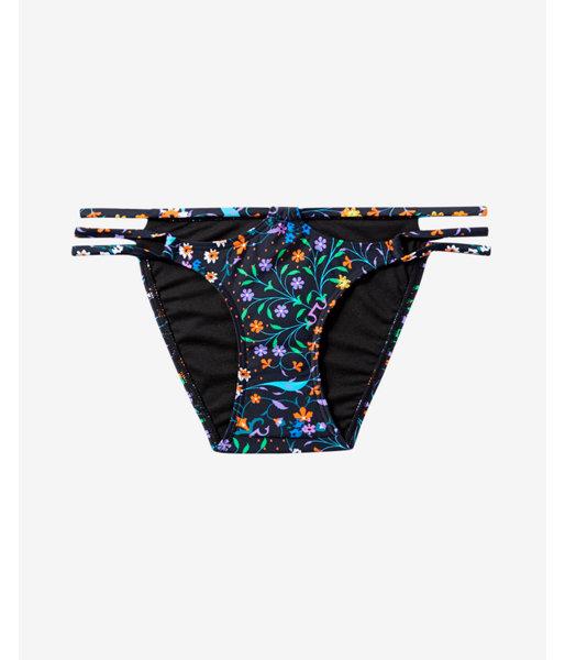 Express Print Three-strap Cut-out Bikini