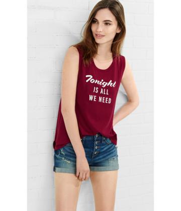 Express Women's Tanks Express One Eleven Tonight Graphic Tank