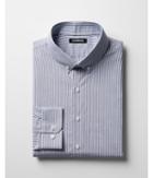 Express Mens Extra Slim Striped Button-collar Dress