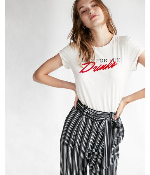 Express Womens Here For The Drinks Graphic Tee