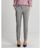 Express Womens Express Womens  Petite Plaid Mid Rise Columnist Ankle Pant