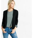 Express Petite Knit Curved Hem Jacket