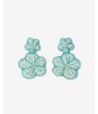 Express Womens Floral Seed Bead Earrings