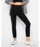 Express Womens Petite High Waisted Pull-on Cropped
