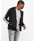 Express Mens Striped Sleeve Full Zip Hoodie