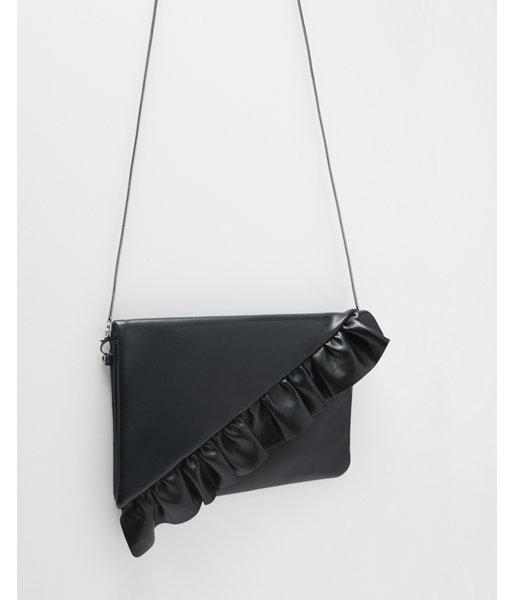 Express Womens Convertible Ruffle Clutch