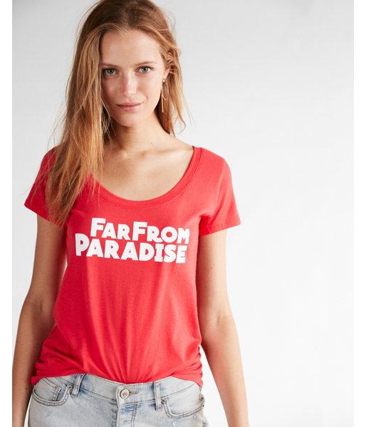 Express Womens Far From Paradise Hi-lo Tee