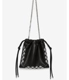 Express Womens Diamond Stud Drawstring Pouch
