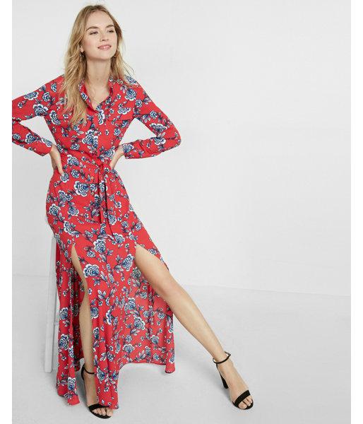 Express Womens Tie Waist Popover