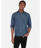 Express Mens Classic Denim Soft Wash Button-down