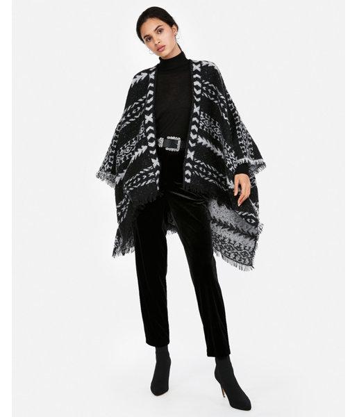 Express Womens Geometric Heavy Weight Cover-up