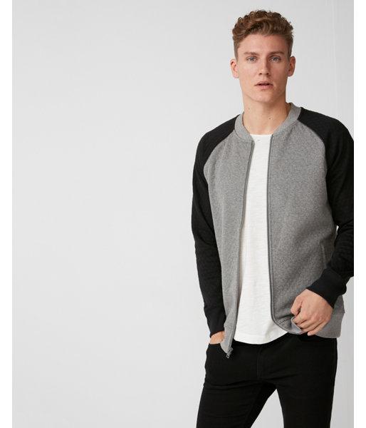 Express Mens Quilted Fleece Bomber Jacket