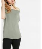 Express Womens Express One Eleven Off The Shoulder Dolman Tee