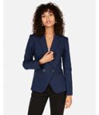 Express Womens Fitted Double Breasted Blazer